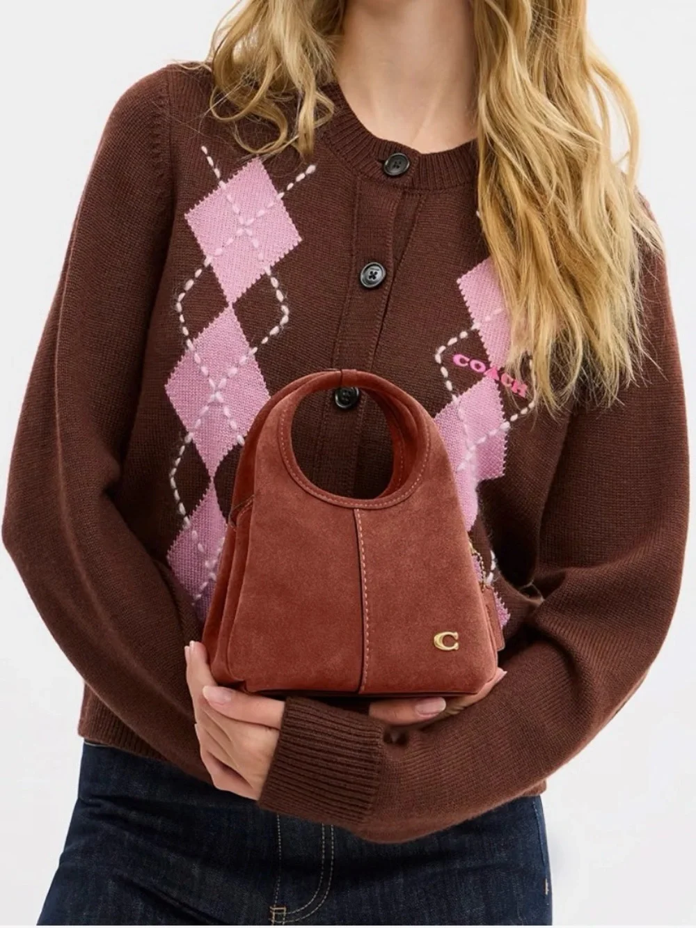 Coach Lana mini Suede shoulder bag 19